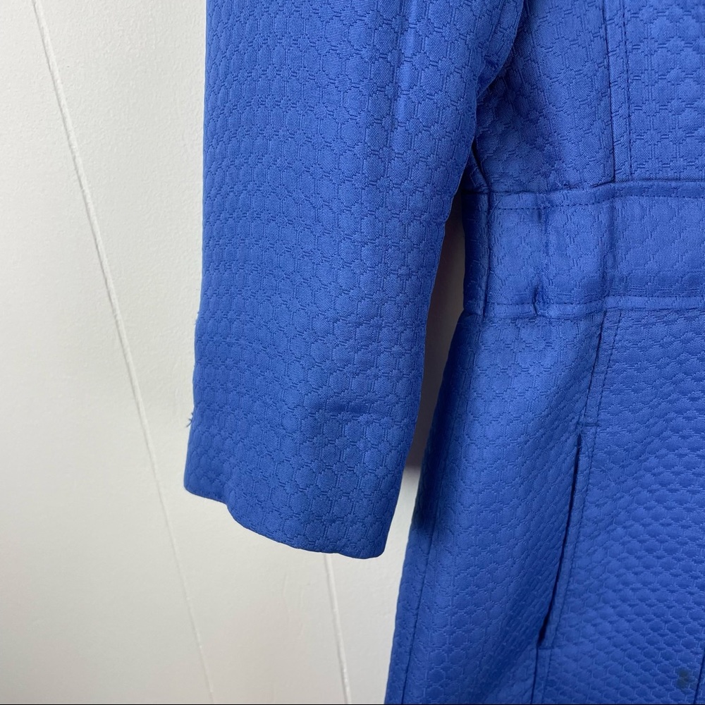Nine West 3/4 Sleeve Periwinkle Blue Dress Jacket Coat - Picture 4 of 12